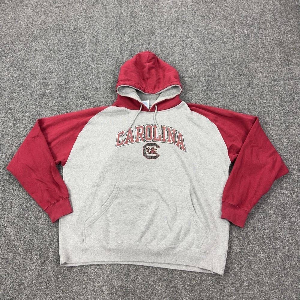 South Carolina Gamecocks Sweatshirt Mens XL Gray NCAA Football NCAA Hooded